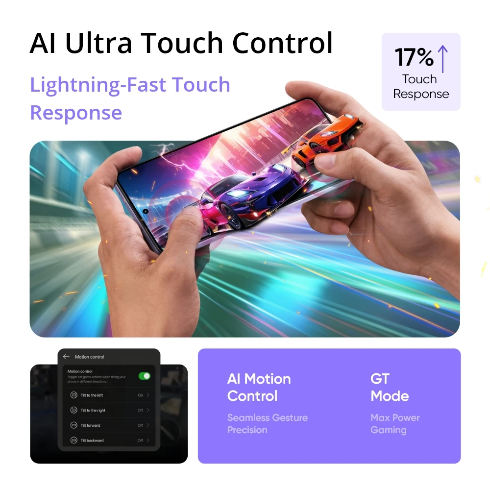 Realme 14T 8+256GB 5G Smartphone, Procesador octa-core Mediatek Dimensity 6300, Batería de 6.000 mAh, Pantalla AMOLED de 6.67 pulgadas 120Hz, Carga rápida de 45W, Cámara de 50 MP, Soporte NFC, IP68/IP69, Android 15 5