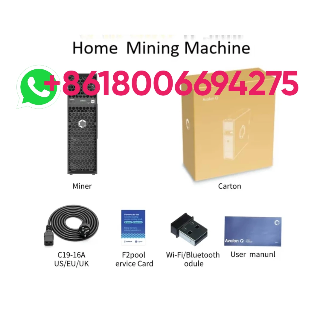 

Б. Комплектный комплект Canaan Avalon Q 90TH/S 800W - 1674W ECO Home Quite Miner
