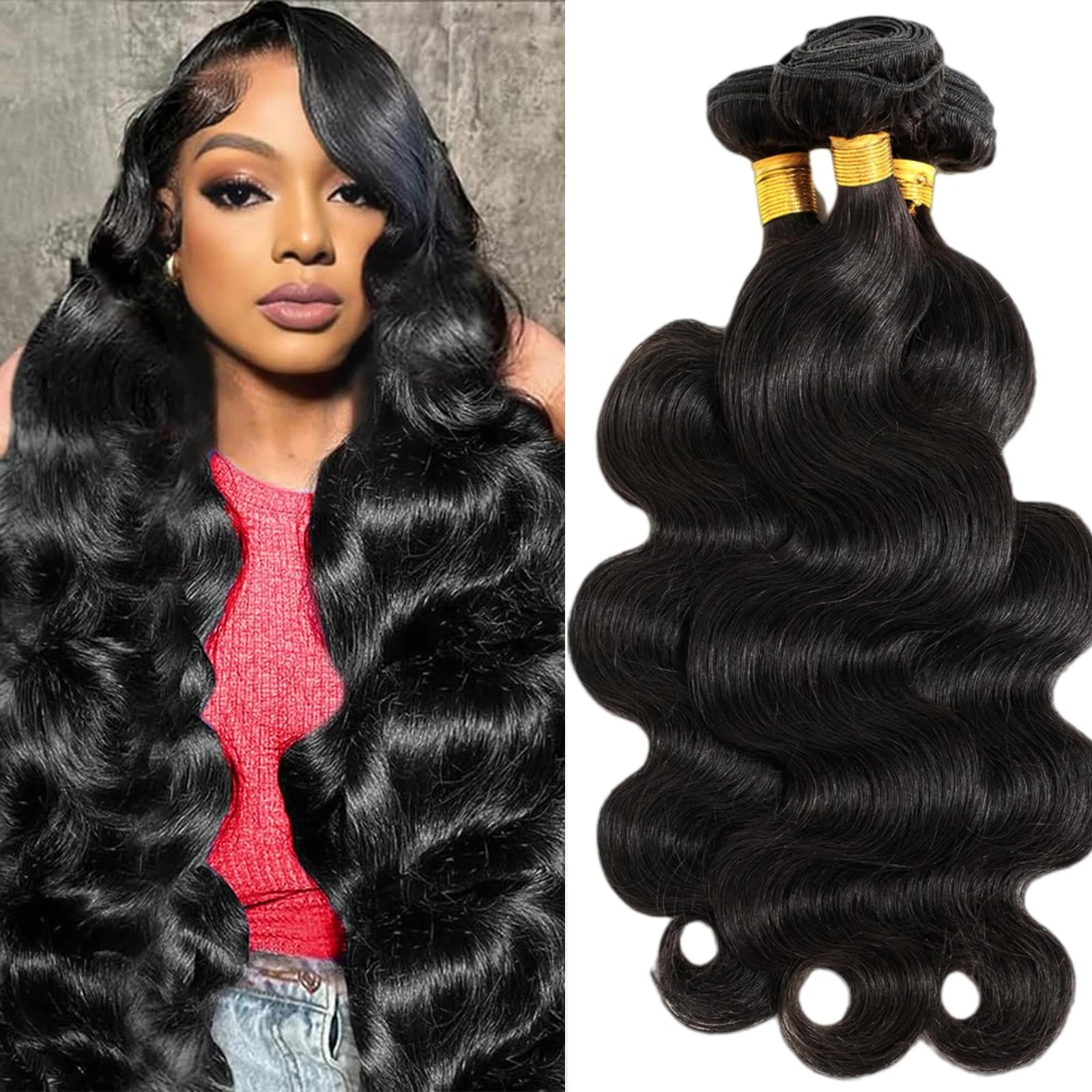 브라질리언 버진 1 3 번들 바디 웨이브 인간 헤어 번들 인간 헤어 익스텐션 진짜 인간 헤어 번들 내추럴 블랙 번들