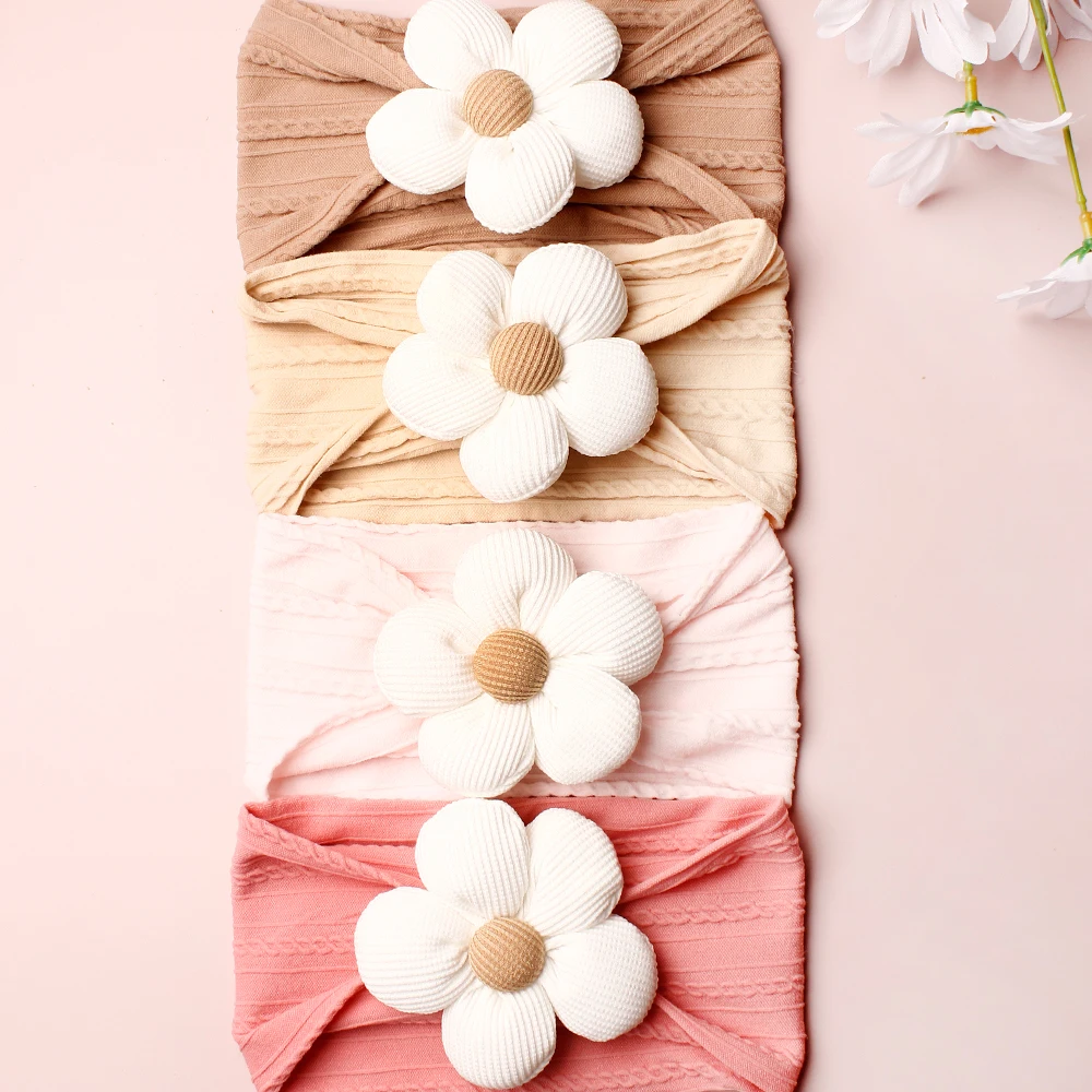 4pcs Ultra - Soft Nylon Baby Headbands with Charming Bow - Ideal for Newborns & Toddlers, All - Season Fashion Hair Accessories