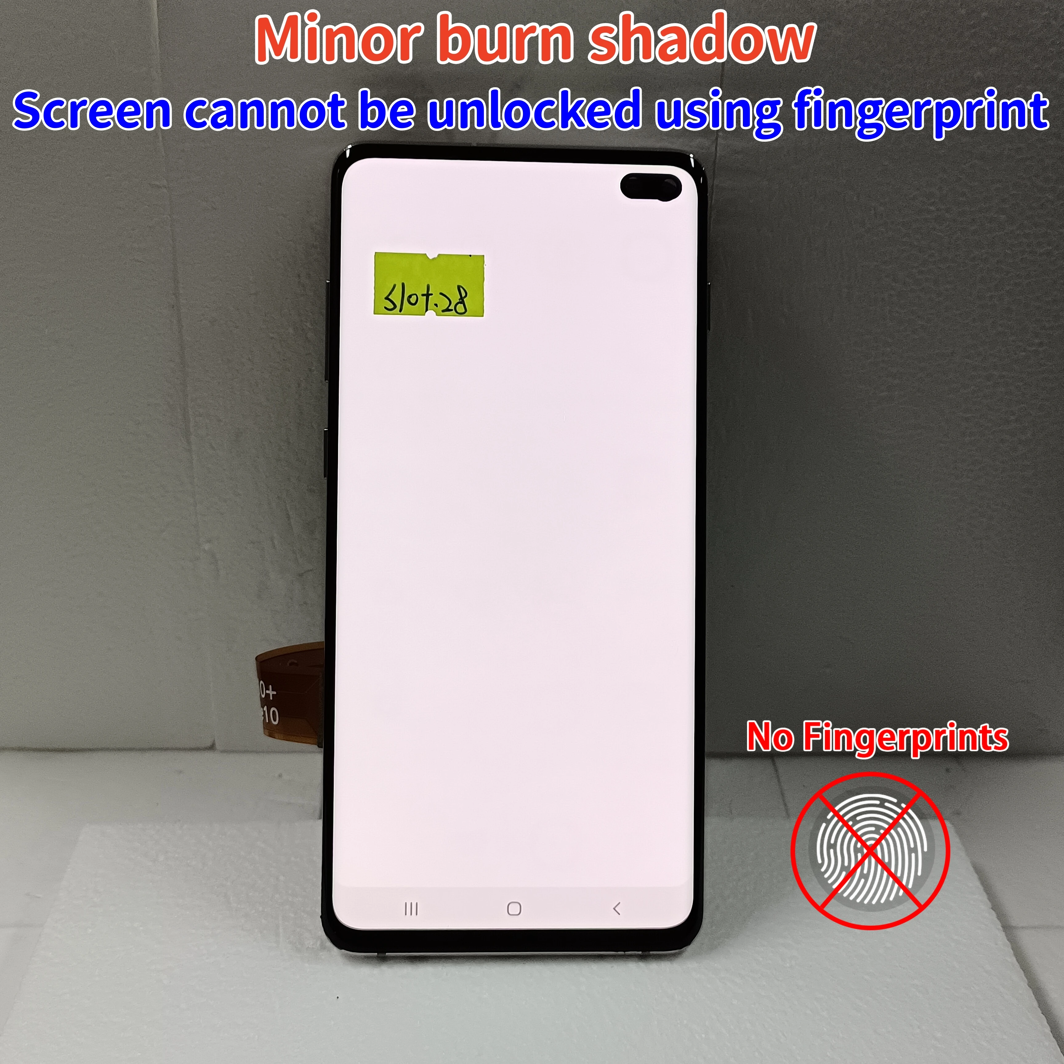 AMOLED For SamSung Galaxy S10 Plus G975 SM-G9750 G975F LCD With Frame Display Touch Screen Digitizer Assembly With Defect