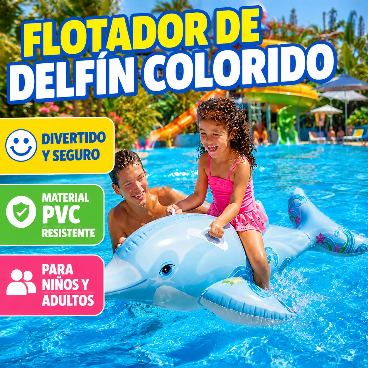 Flotteur gonflable en forme d'animal marin, 4 modèles en bleu clair, gris foncé, noir et bleu, dimensions, PVC résistant avec poignées, flottabilité stable, gonflage facile pour piscine, plage et fêtes estivales, adapté aux enfants de plus de 3 ans