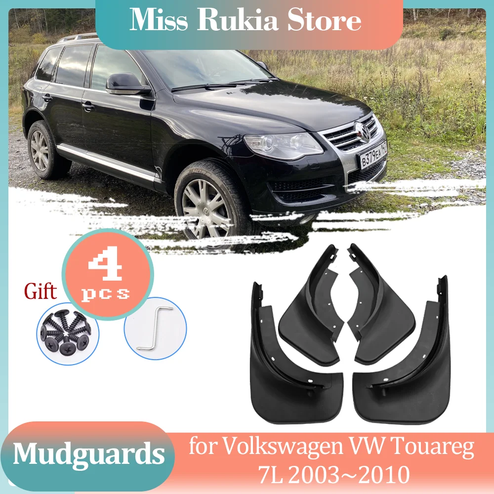 

4 шт. брызговики для Volkswagen VW Touareg 7L 2003~2010 2004 2005 2006 2007 2008 2009 брызговики расширители крыльев спойлер защитные колпаки аксессуары