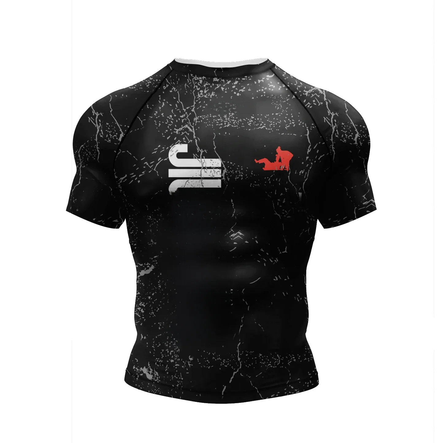 2023 nowe koszulki No gi Bjj jiu jitsu kickboxing trening Rashguard poliester elastan kompresja sublimacja sportowe bluzki gimnastyczne — zdjęcie 2