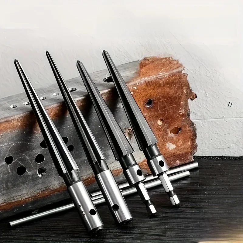 Taps toelopende zeskantruimer, taps toelopende ruimer, T-handgreep conische ruimer, ruimergereedschap, draagbare T-vormige handruimer met brugpengat - afbeelding 2