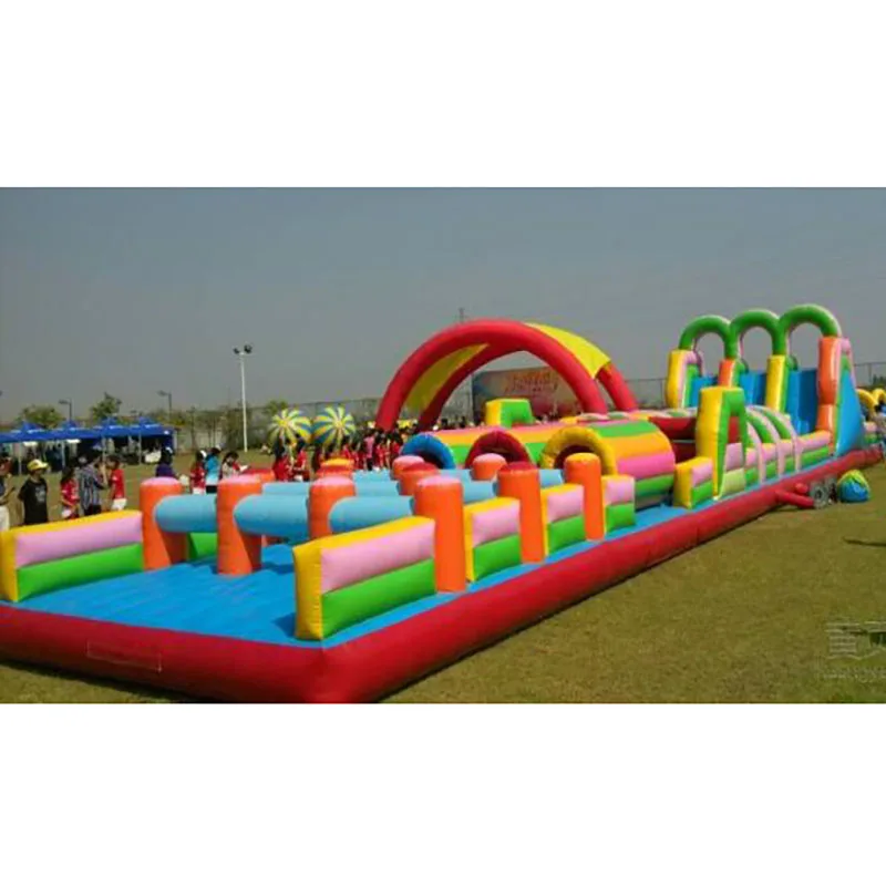 Inflatable obstacle kid indoor playground equipment giant inflatable games Inflatable obstacle trampoline is hot selling