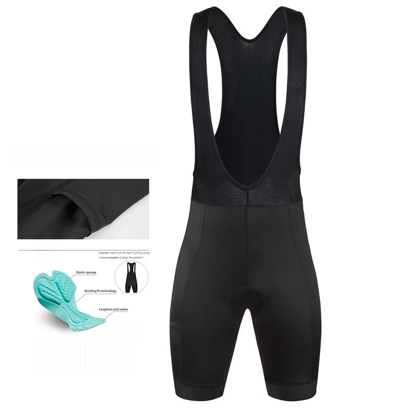 AliExpress NONE 2023 High quality four needle and six thread process Bicycle Bib Shorts Men Wear Bike Cycling Gel Bib Shorts Cycling Bib Shorts