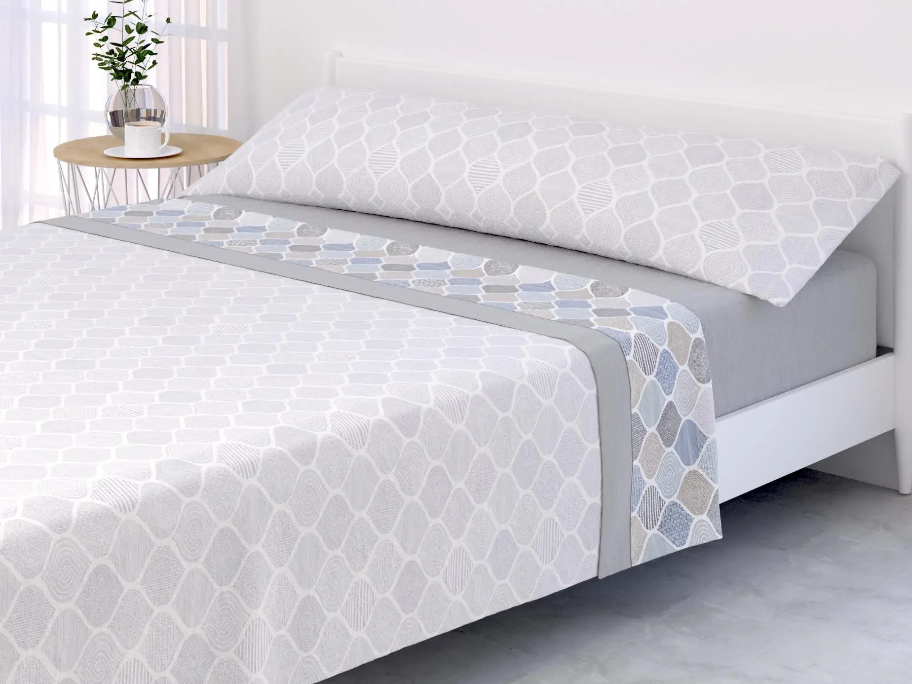 Heating Coemena Color-blue 3 pieces anti-stress soft touch high quality heating sheets Valid for 1,90 bed and 2 meters.