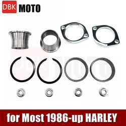 Kit de juntas cónicas de torsión para tubo de escape, herramienta de instalación de juntas de escape para Harley Sportster 883 1200 Dyna Touring