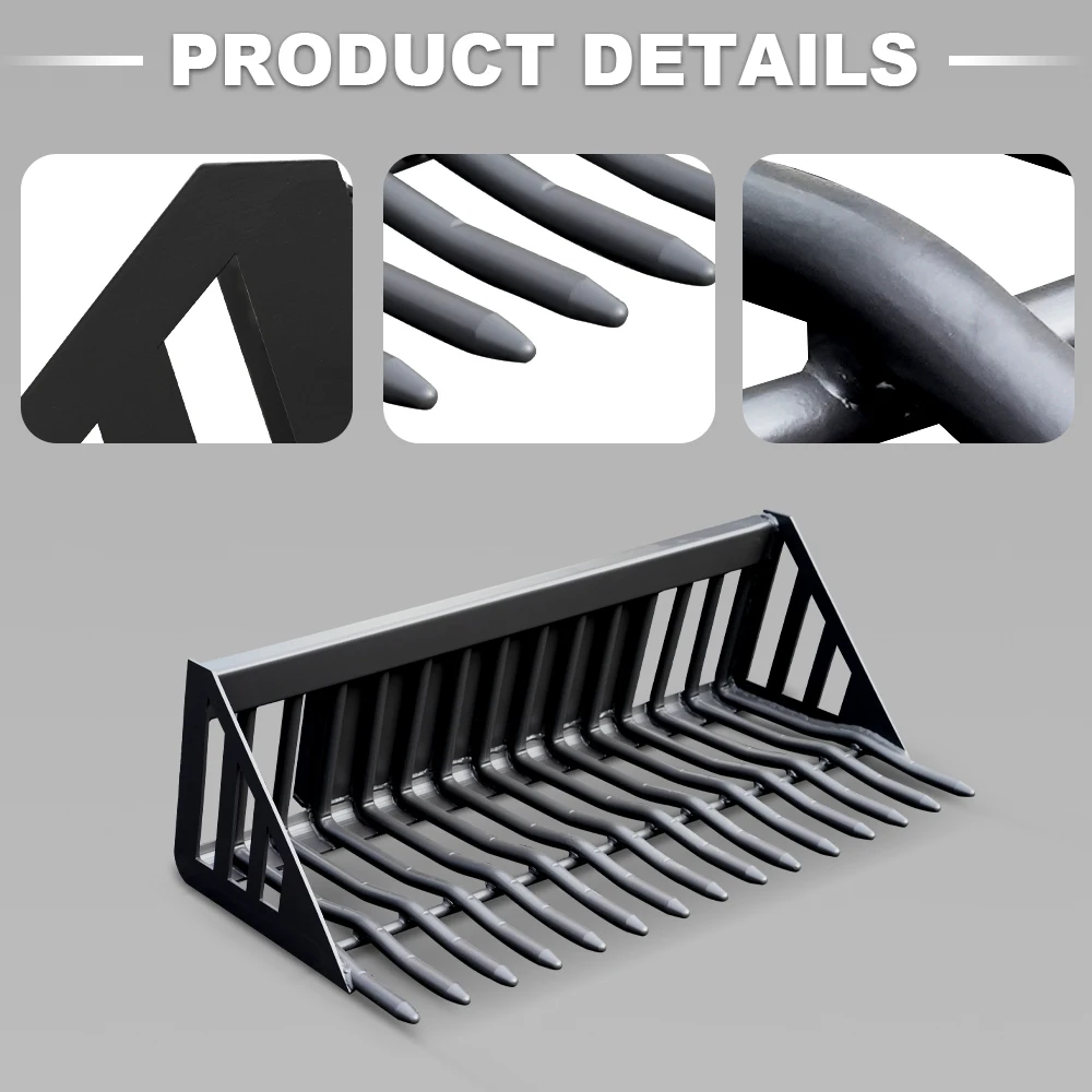 مرفق دلو الصخور لرافعات الانزلاقية الصلبة مناسبة للحفارة والتعامل مع وظروف العمل الصلبة.