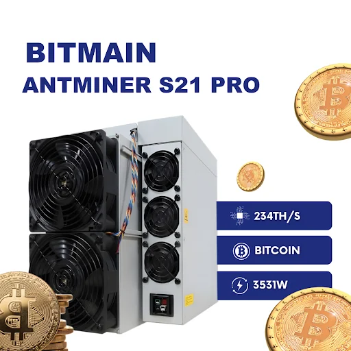 VENTAS DE NATALES BITMAIN ANTMINER S21 PRO (234TH / 3510W) Bitcoin Miner