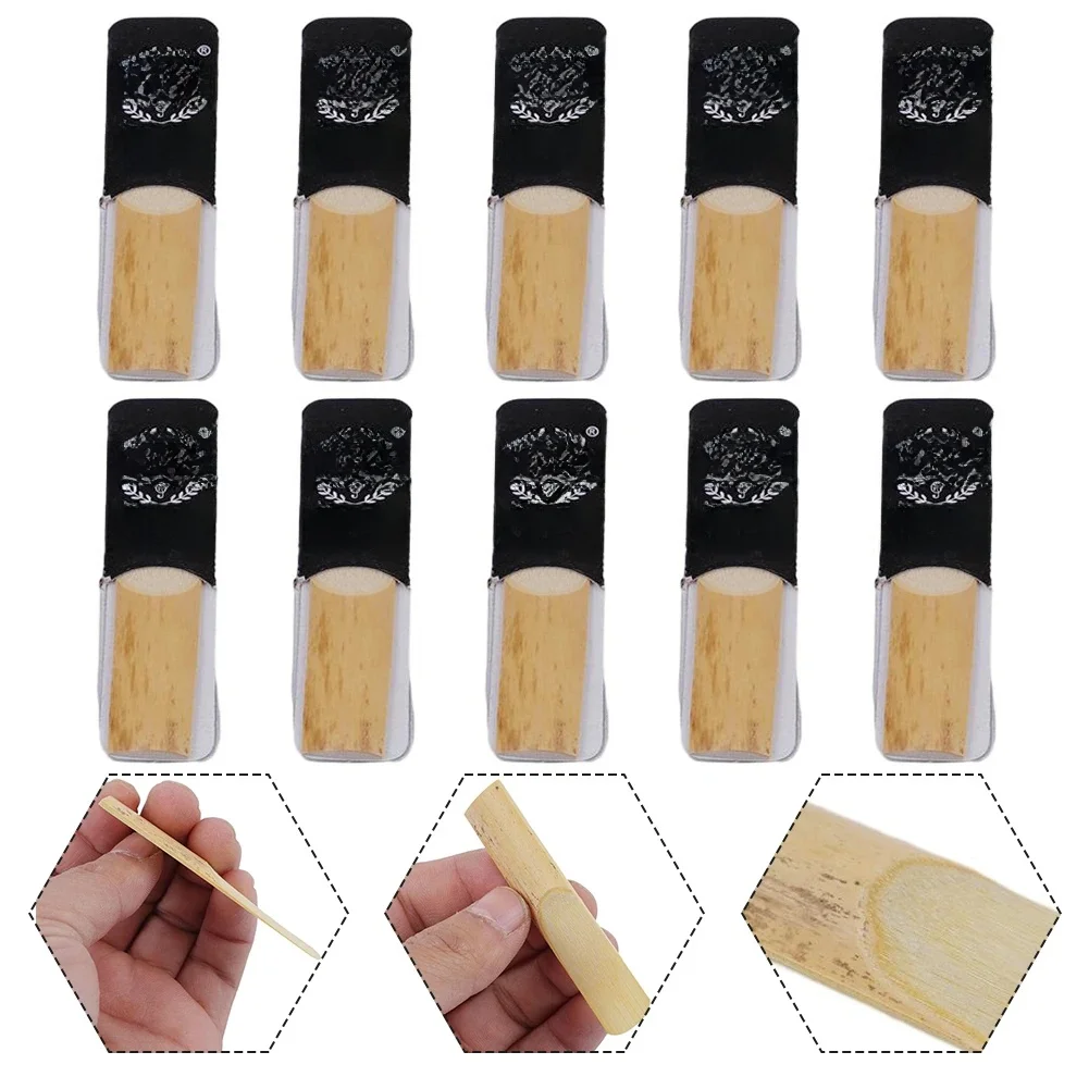 Alto Saxophone Reeds Saxophone Reeds For Saxophone 10PCS 30g Alto Saxophone Strength 1.5 - 4.0 Instrument Useful Durable