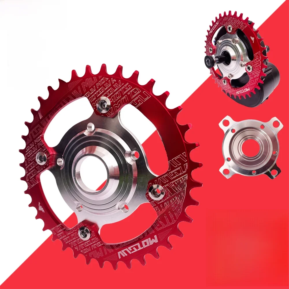 AliExpress LITTLE TT E-Bike Tongsheng Motor Chain Ring, Spider Adapter, 104 BCD Disc Holder Stand, 32T, 34T, 36T, 38T for Mid Drive Motor Kit