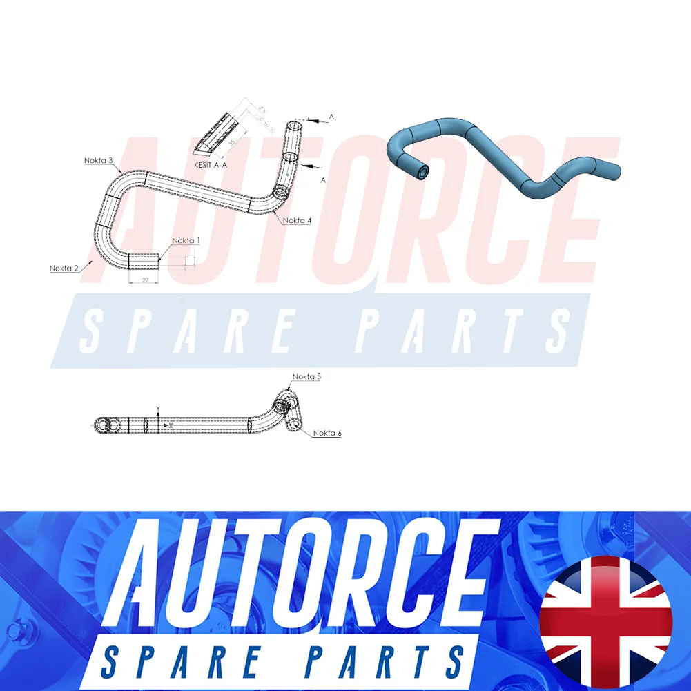 Manguera de repuesto para tanque de agua, accesorio para Mini Cooper Cabrio R57 Clubman R55 Coupe R58 R56 Roadster R59 (2007-2015) 17122754219 - AUTORCE