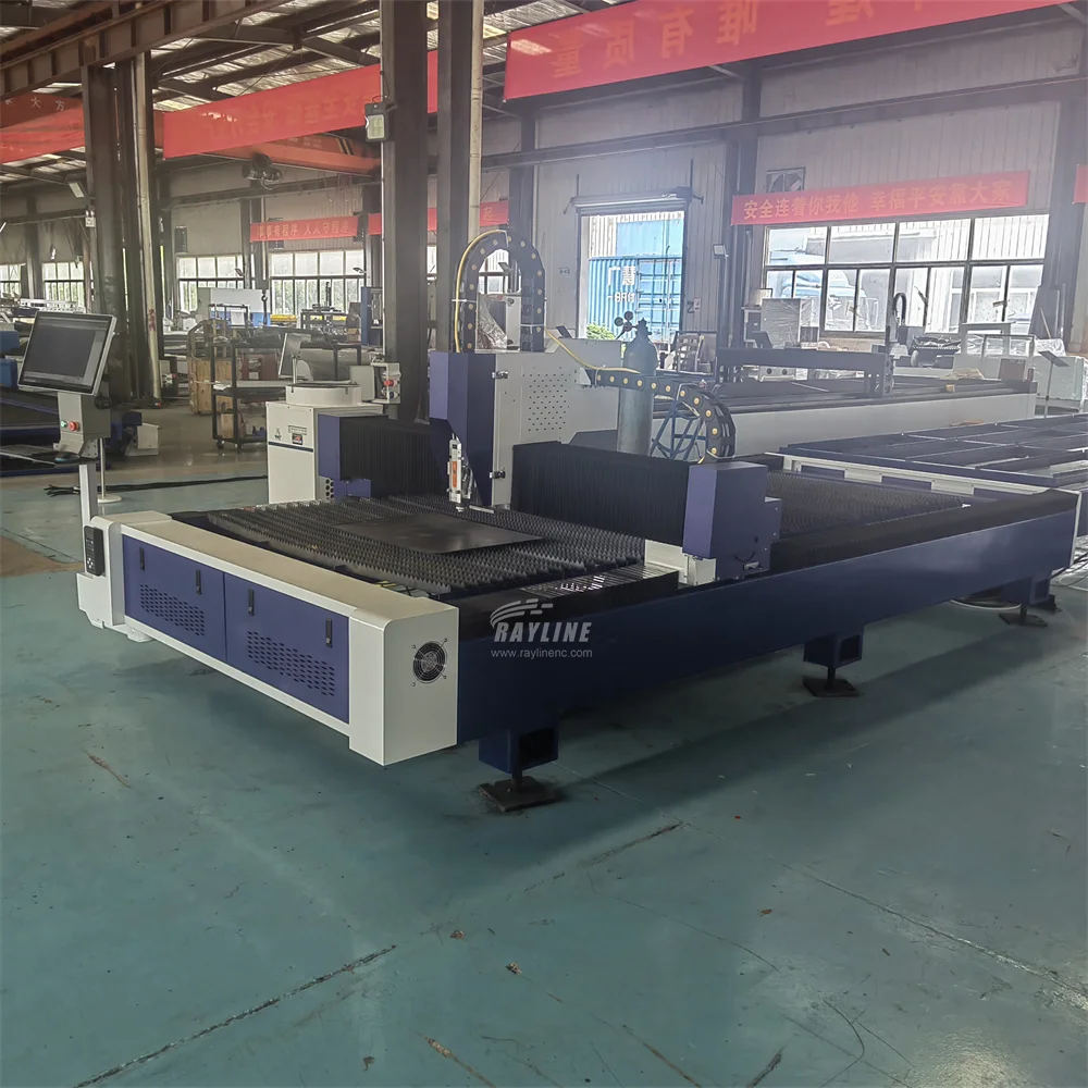 CNC Fiber Laser Cutting Machine 1.5*3.0m 1.5kw 2kw 3kw Auto-Focus with Cutting Table for All Metals Carbon Stainless Steel