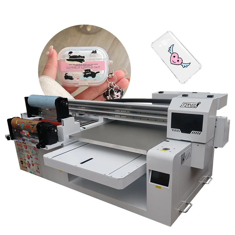 UV printer with suction platform fully automatic laminating system Newest updated UV DTF printer