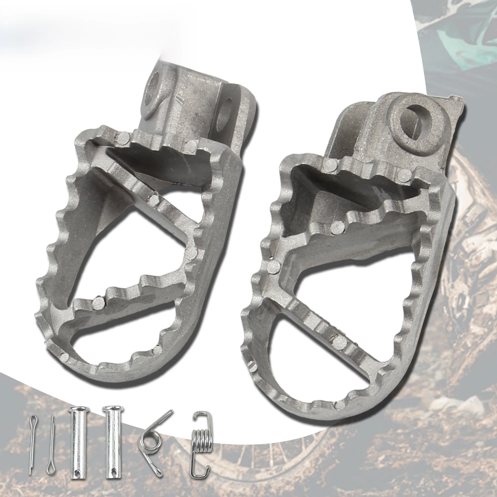 AliExpress Powermotor Motorcycle Motocross Aluminum Foot Rest Pegs Footpegs For KTM SX SXF EXC EXCF XC XCF XCW 125-530 Dirt Pit Bike