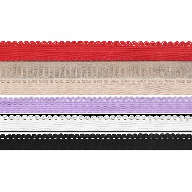 Bande décorative en Spandex, 2, 5, 10 yards, 3/8 ", 10mm, boucle Picot, dentelle froncée, garniture élastique, Lingerie, robe, a