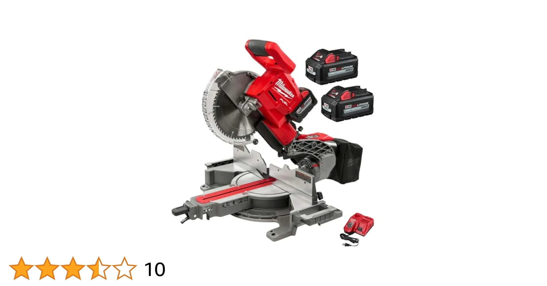 30% DISCOUNT M18 18-Volt FUEL L ithium-Ion Cordless Brushless 10 in. Dual Bevel Sliding Compound Miter Saw Kit