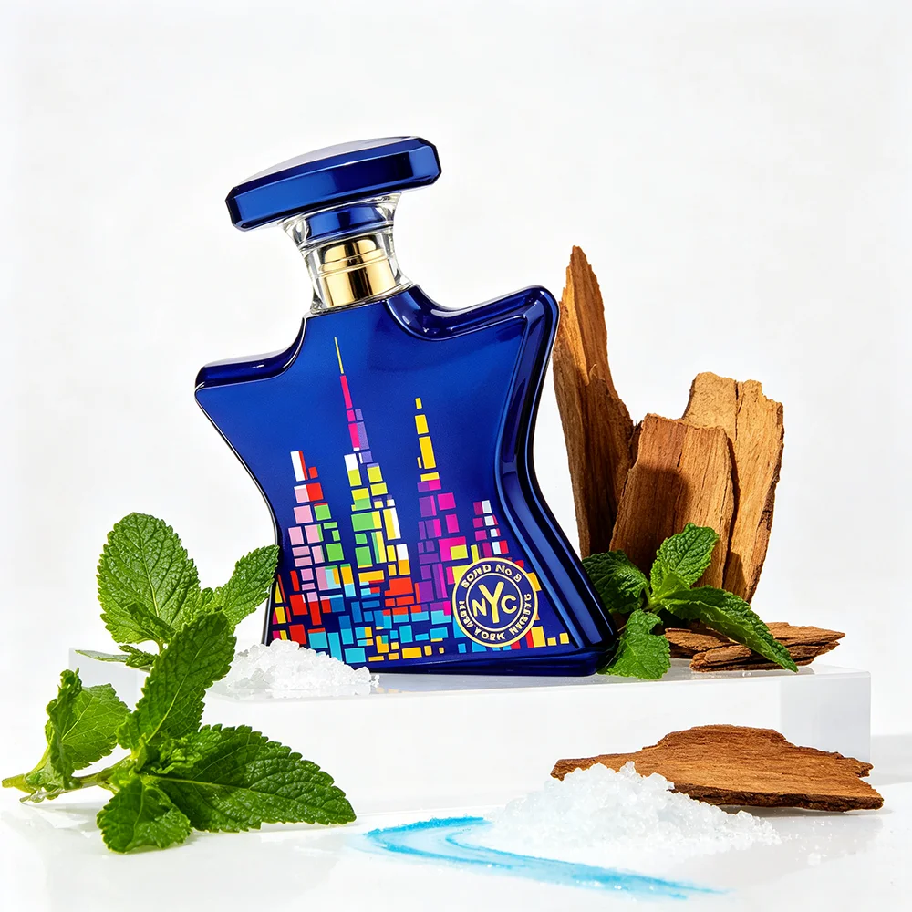 Bond No.9 New York Nights Perfume 100ml Unisex Amber Scent Jasmine Gardenia Carnation Coffee Caramel Patchouli Sandalwood Long Lasting EDP Luxury Star Bottle Gift