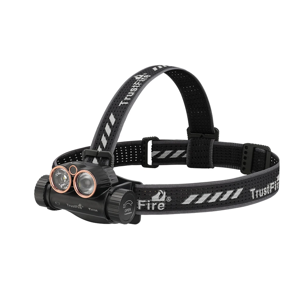 Trustfire H7GR Headlamp 1800LM USB-C Rechargeable Headlight with Infrared Sensing Function 21700 Battery for Outdoor Camping