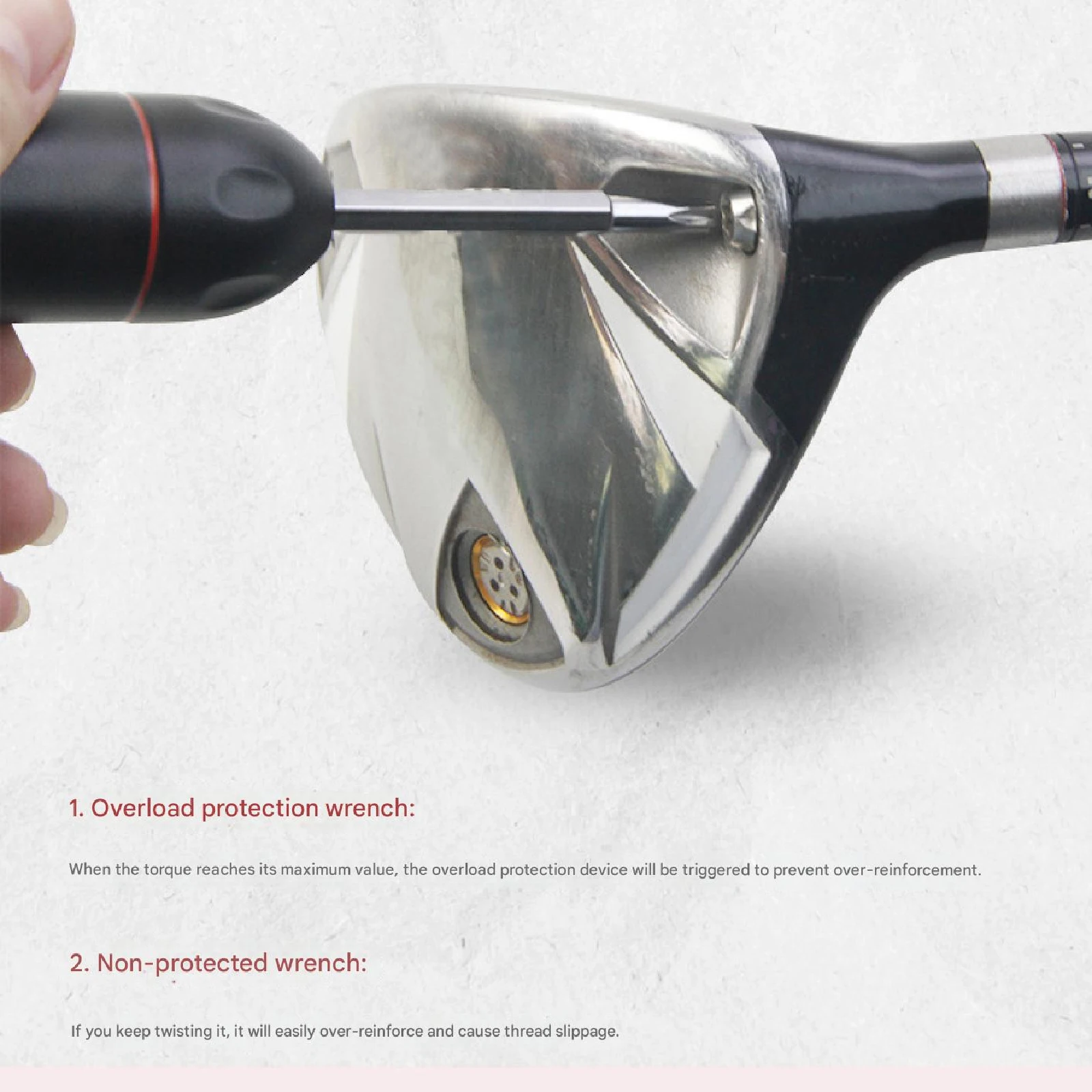 مفتاح عزم الجولف المدمج رئيس أداة عالية الأداء المعادن سائق الغولف أداة العالمي نادي الغولف وجع أدوات سائق الغولف #5