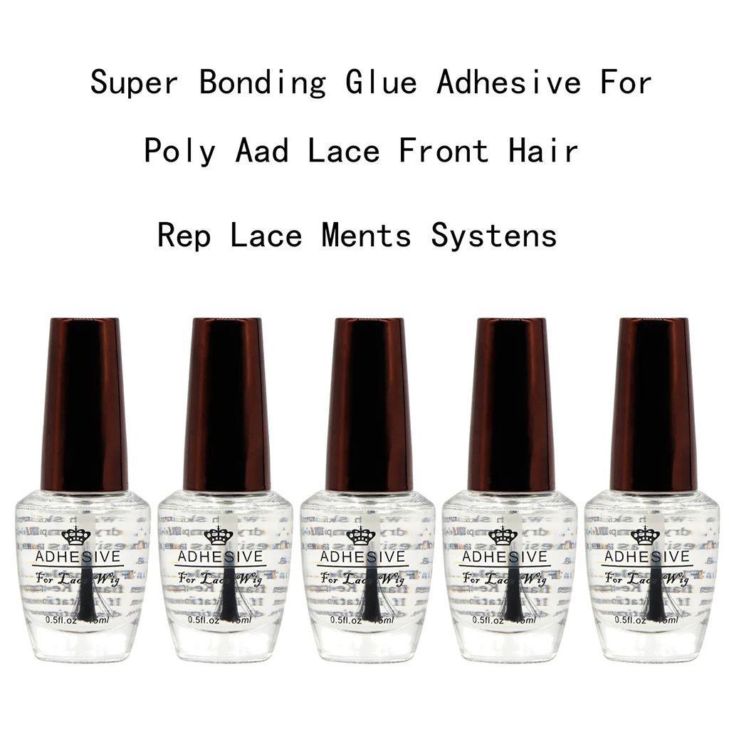 

15ml Lace Wig Glue Waterproof Bonding Glue Clear Invisible Hair Replacementing Glue Extra Moisture for Poly Lace Hairpiece Wig
