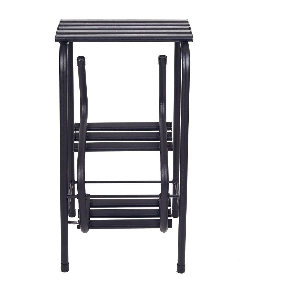 折りたたみ式ステップはしごとスツール,3つのステップ,ワイドペダル,小さなはしご,滑り止め,折りたたみ式,キッチンツール