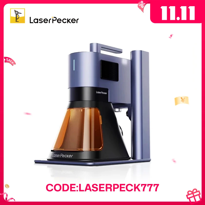 

Laserpecker Portable Engraving Machine 20W Fiber Diode Blue Laser 8K With WIFI USB Connection For Metal Plastic Cutting Wood LP5