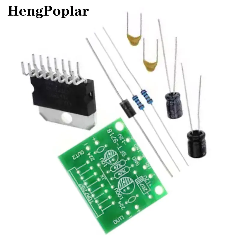 Imagem -04 - Dupla Placa Amplificador de Codificação de Áudio Kit Faça Você Mesmo Eletrônico Tda7297 dc 12v Grau 2.0 15w 100 Pcs