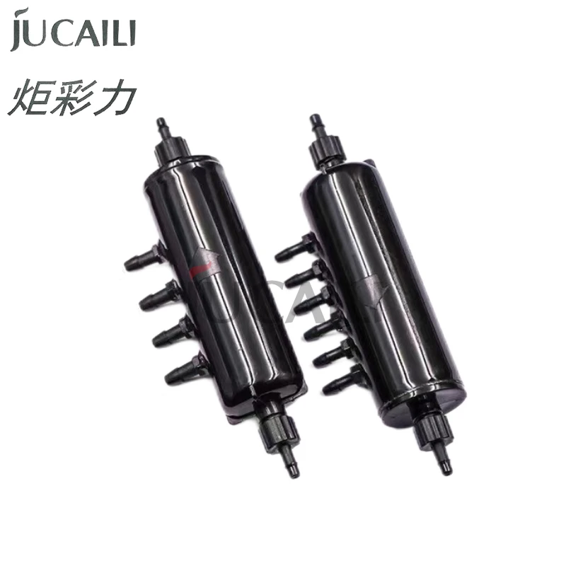 Jucaili 2 PCs UV Printer Ink Circulation Splitter Filter Ink Circulation Buffer Bottle for XP600/4720 Printhead white ink shunt