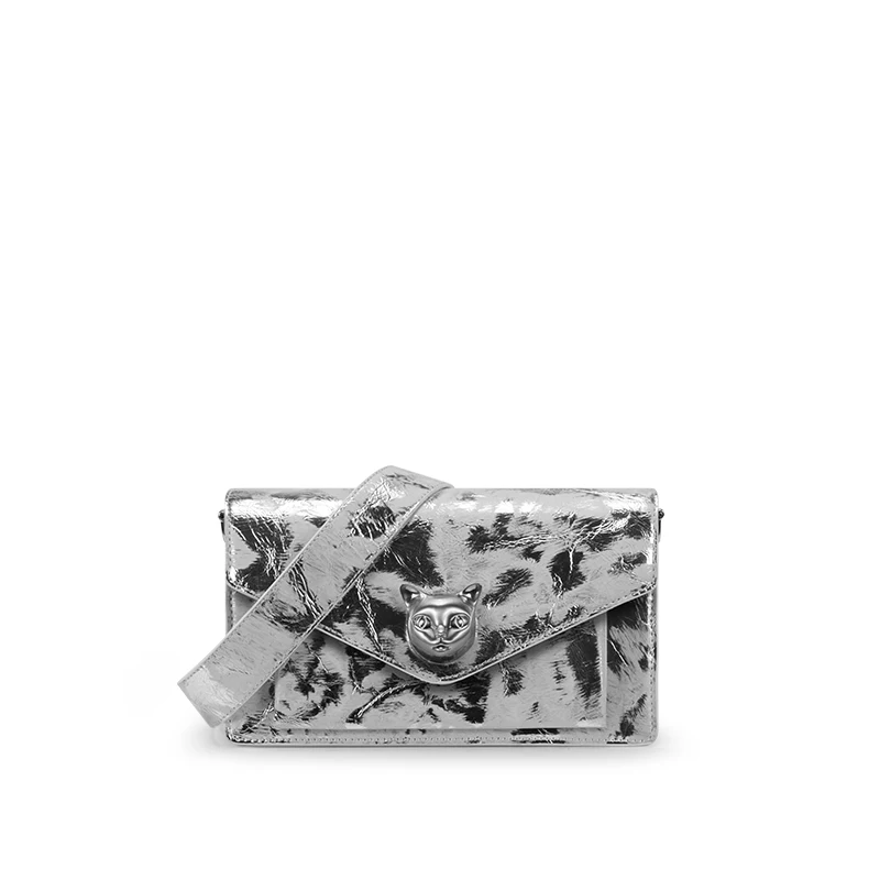 BAFELLI 2025 DAMES TAS MODE TREND LUXE MERK LEDEREN FLAP CROSSBODY PURSE KAT NIEUWE STIJL ORIGINELE DESIGNER HANDTASSEN