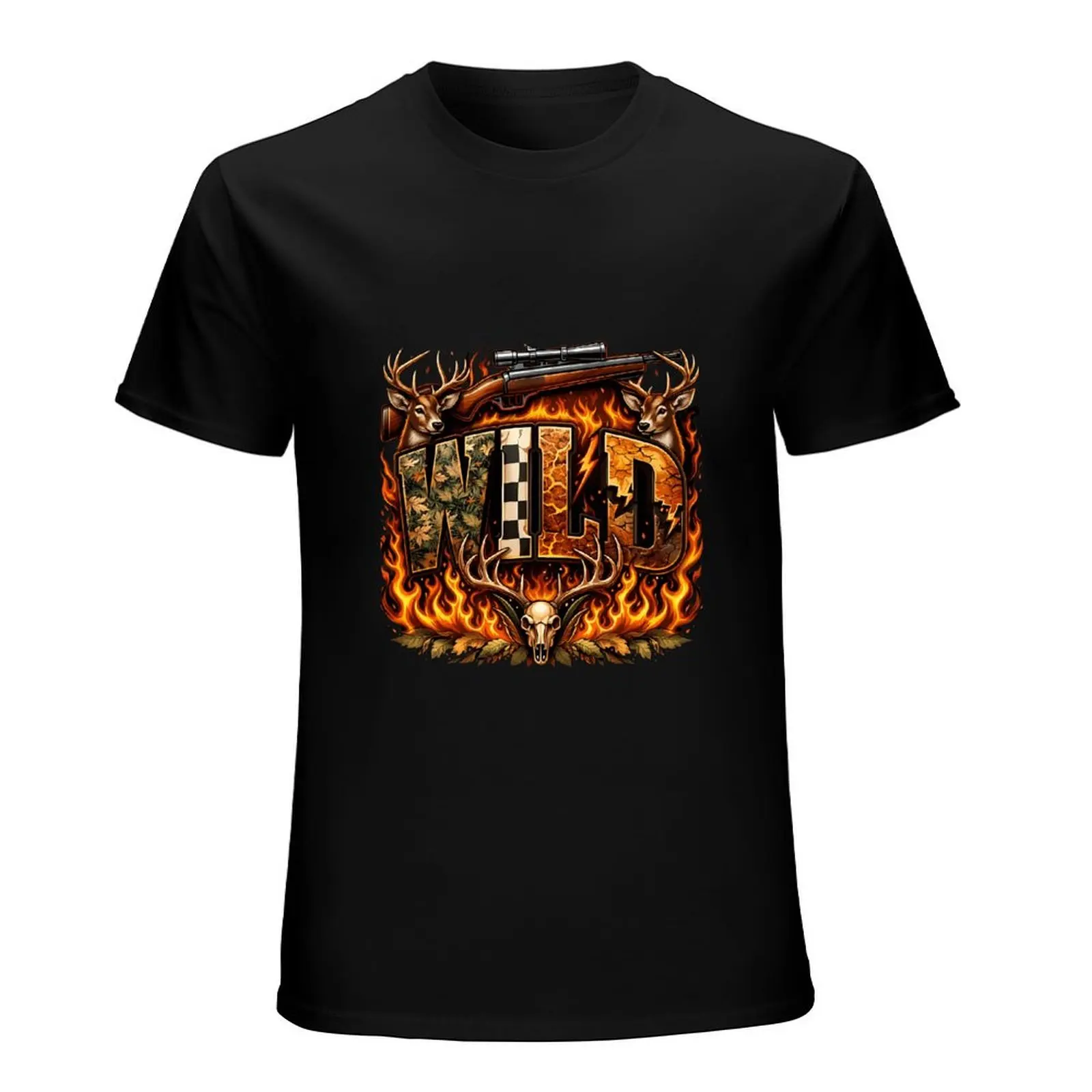 Duck Hunting Dad Marsh Mallard Camo Bow Black Short Sleeve Tshirt Farm Travel Soft Cotton Casual Top