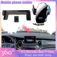 Car Mobile Phone Holder For Mercedes-Benz V Class W447 220 2016~2023 2017 2018 Screen GPS Clip Stand Base Support Accessories