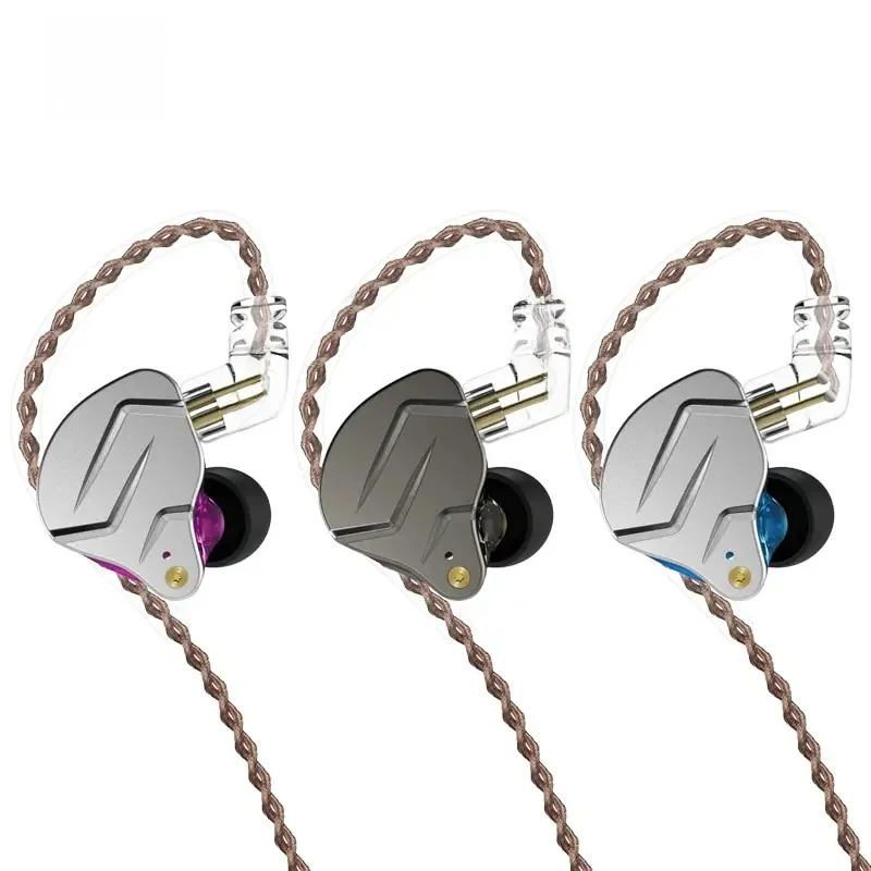 KZ ZSN PRO 1BA 1DD Hybrydowe słuchawki douszne HIFI Metal Bass Earbud Sport Music Słuchawki Wymienne — 2