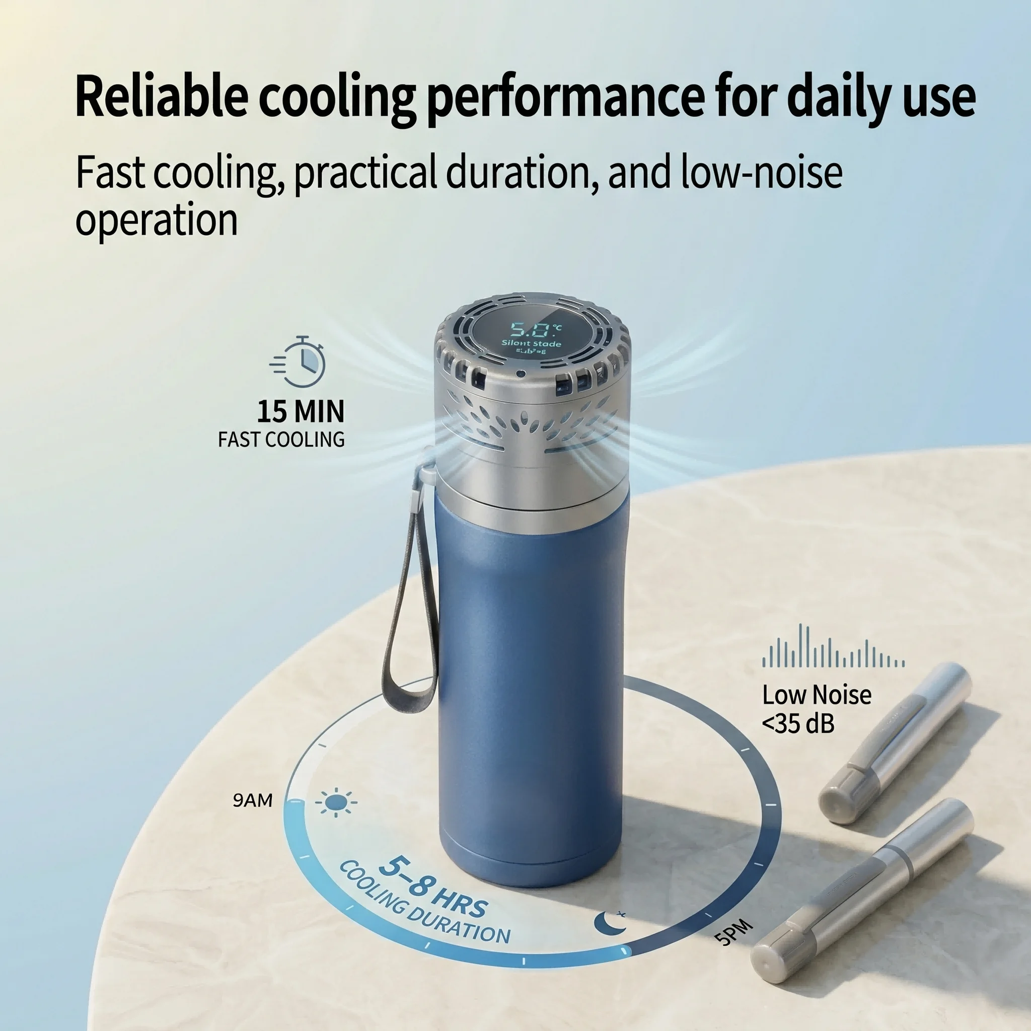 quiet insulin cooler on desk