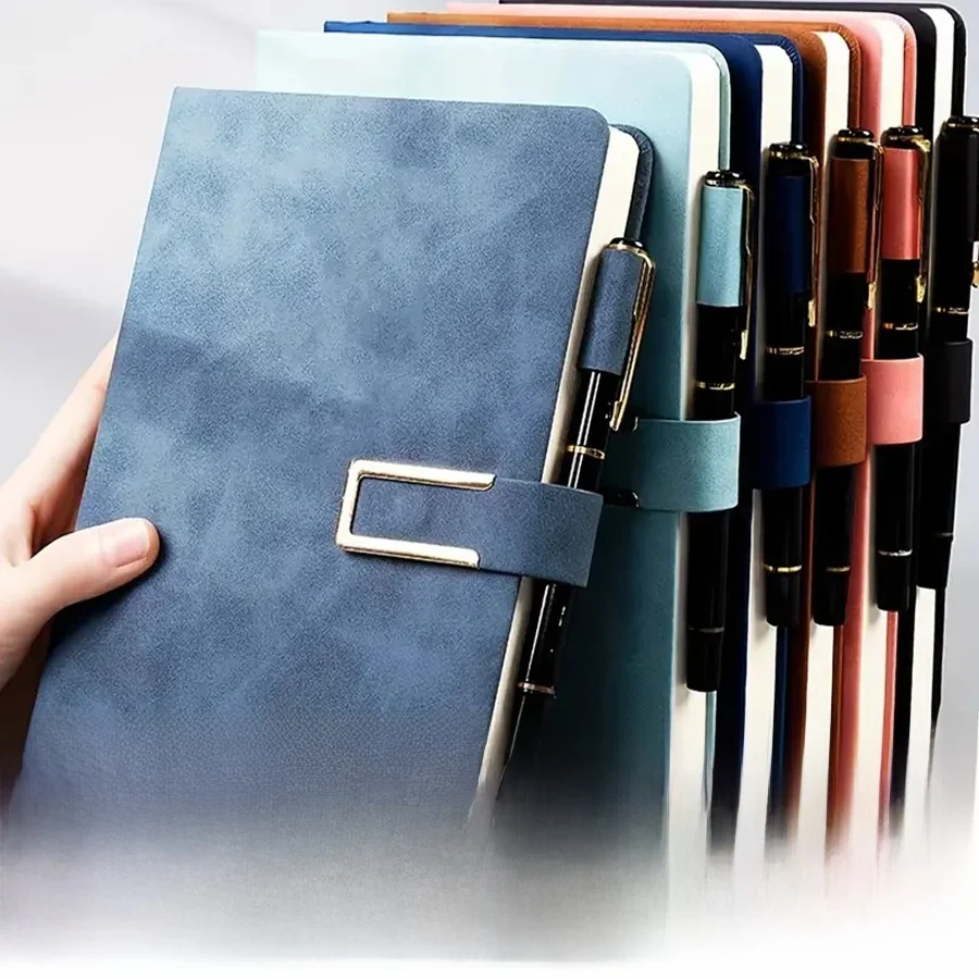 A5 Retro-Notizbuch, weicher Lederbezug, 200/360 Seiten, Agenda für Studenten, Business, Büro, Schule, Schreibwaren