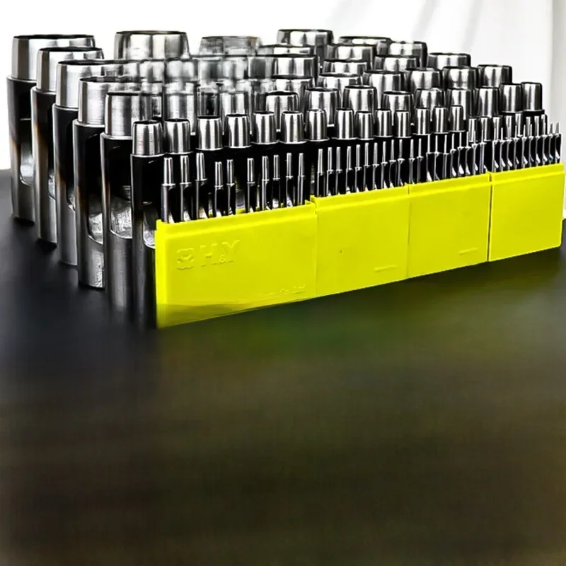 Perforateur creux en acier pour l'artisanat du cuir, coupe de couteau rond, sac en papier environnemental, joints métalliques, perforateur en plastique, 0.5-20mm