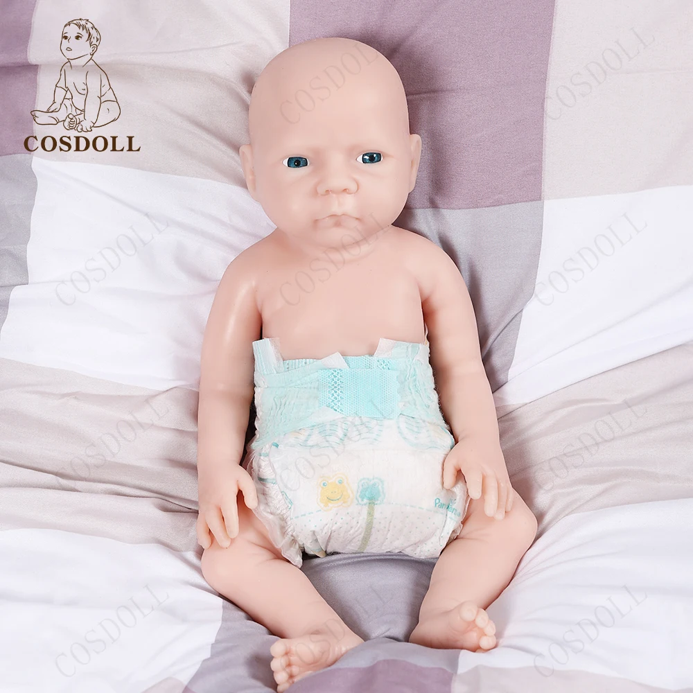 

COSDOLL 18inch 2800g Silicone Reborn Baby Doll Realistic Newborn Baby Boy Doll Lifelike Soft Unpainted DIY Blank Children Toys