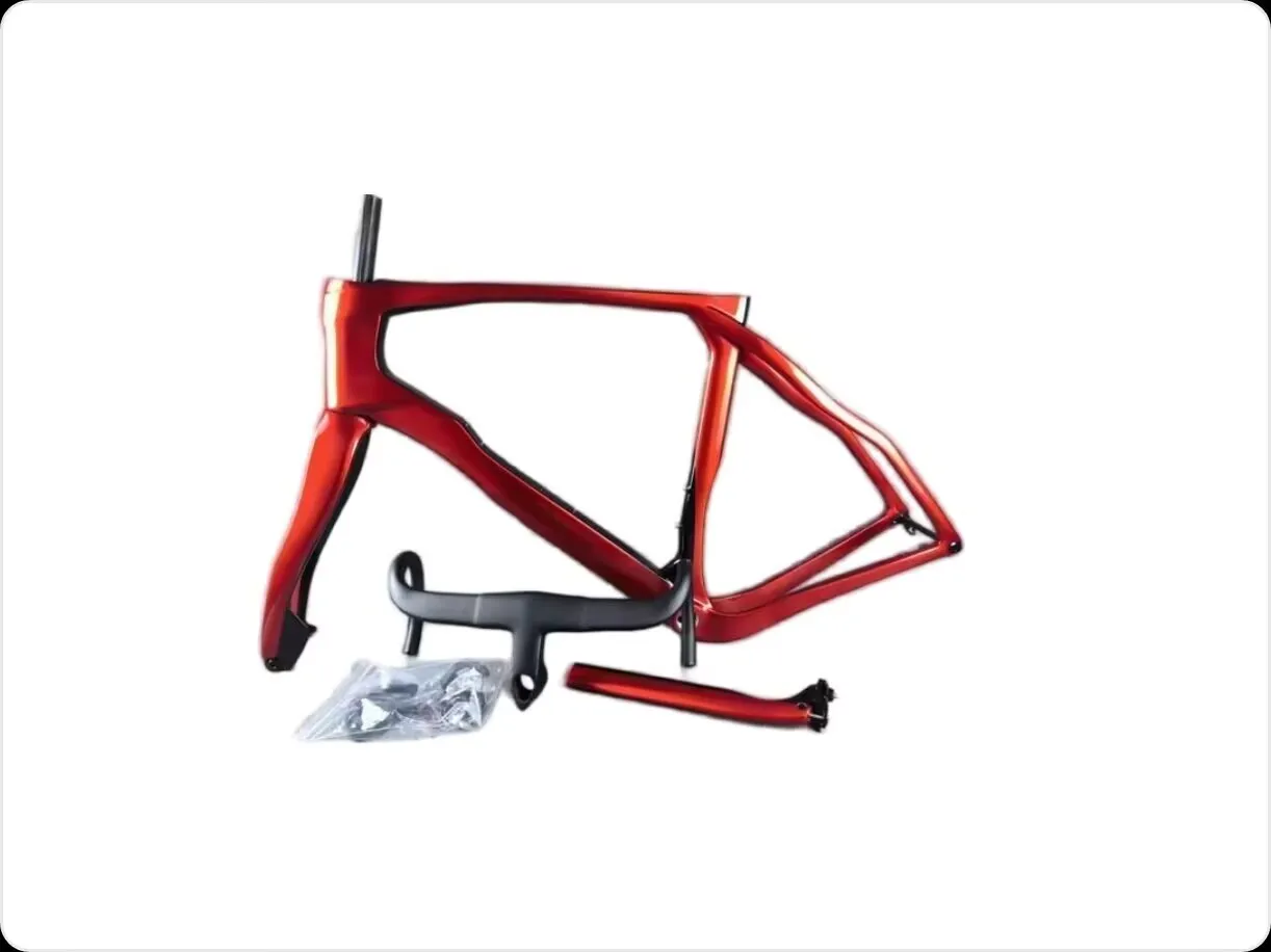 Cuadro de carbono para bicicleta de grava estilo 2025, cuadro de bicicleta con pintura personalizada, cuadro de bicicleta de grava con disco, bsa 47 50 53 55 57,5 cm, en stock