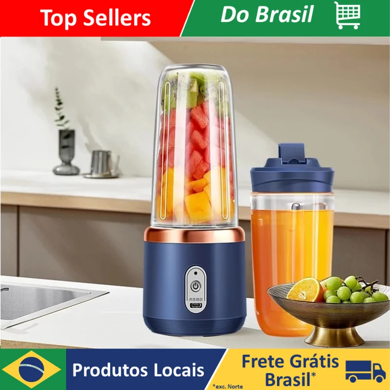 Portable Small Electric Juicer Blade Stainless Steel Juicer Cup Juicer Fruit Automatic Smoothie Blender Kitchen Ferram