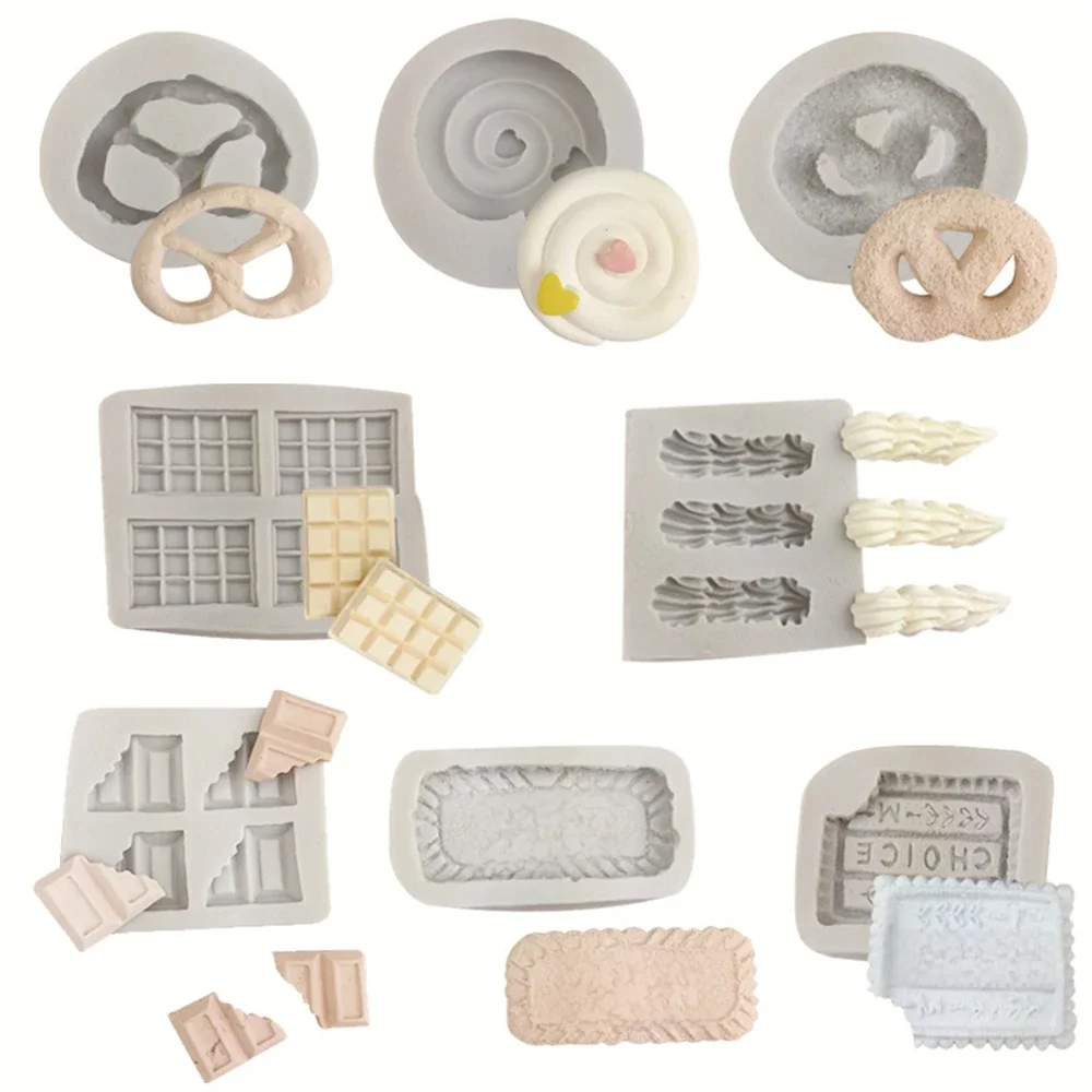 Moule à biscuits en Silicone fait à la main, bricolage, gâteau au chocolat, cuisson, dessin animé, crème glacée, bonbons, Dessert, décoration, bijoux, outils