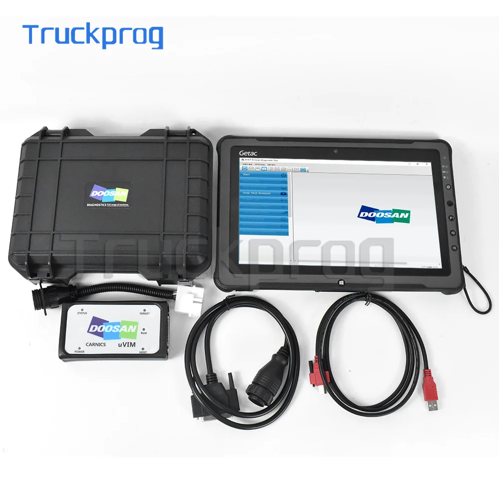 

F110 tablet for Doosan uVIM DMS-5 Version Communication Interface for Excavator Heavy Industry Engine System ECU Diagnostic Tool