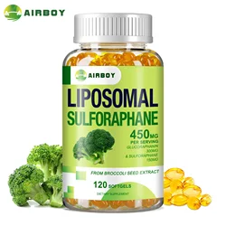 Liposomal Sulforaphane - Liver Health, Immune System Support, Antioxidant - with Inosidase, Broccoli Seed Extract - 120 Capsules