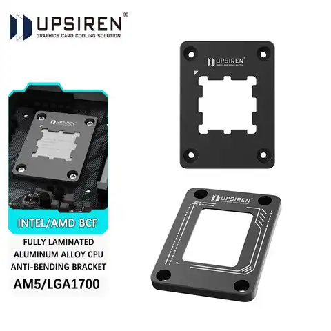 UPSIREN LGA1700-BCF/ AM5 NOIR CPU correction de courbure boucle fixe support anti-flexion plaque de pression refroidisseur de processeur fixateur complet