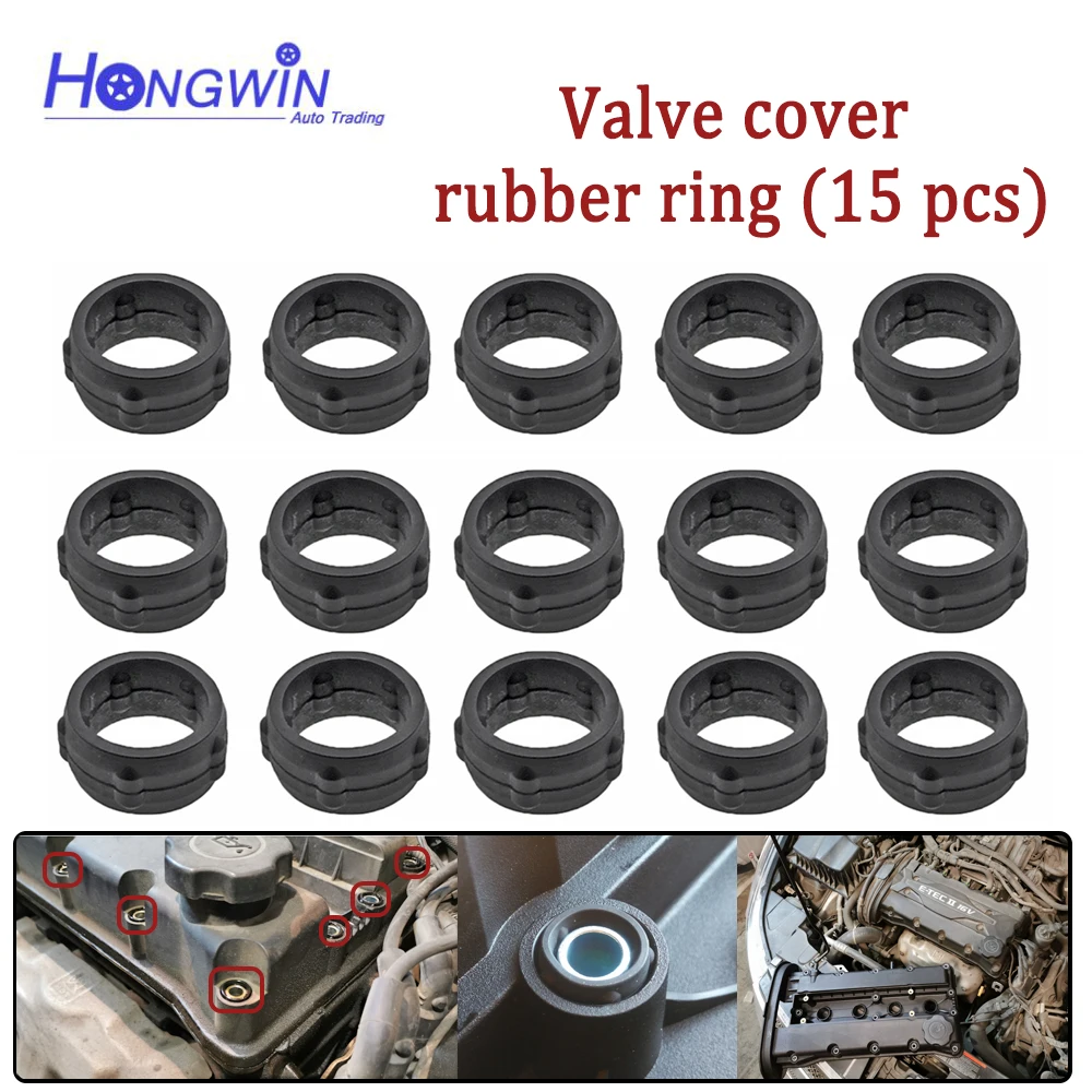 Rubber O-ring For Valve Cover Bolt 25185121 For Chevrolet Aveo Cruze Epica Lacetti Daewoo Nexia 25192208 25185123 96495288