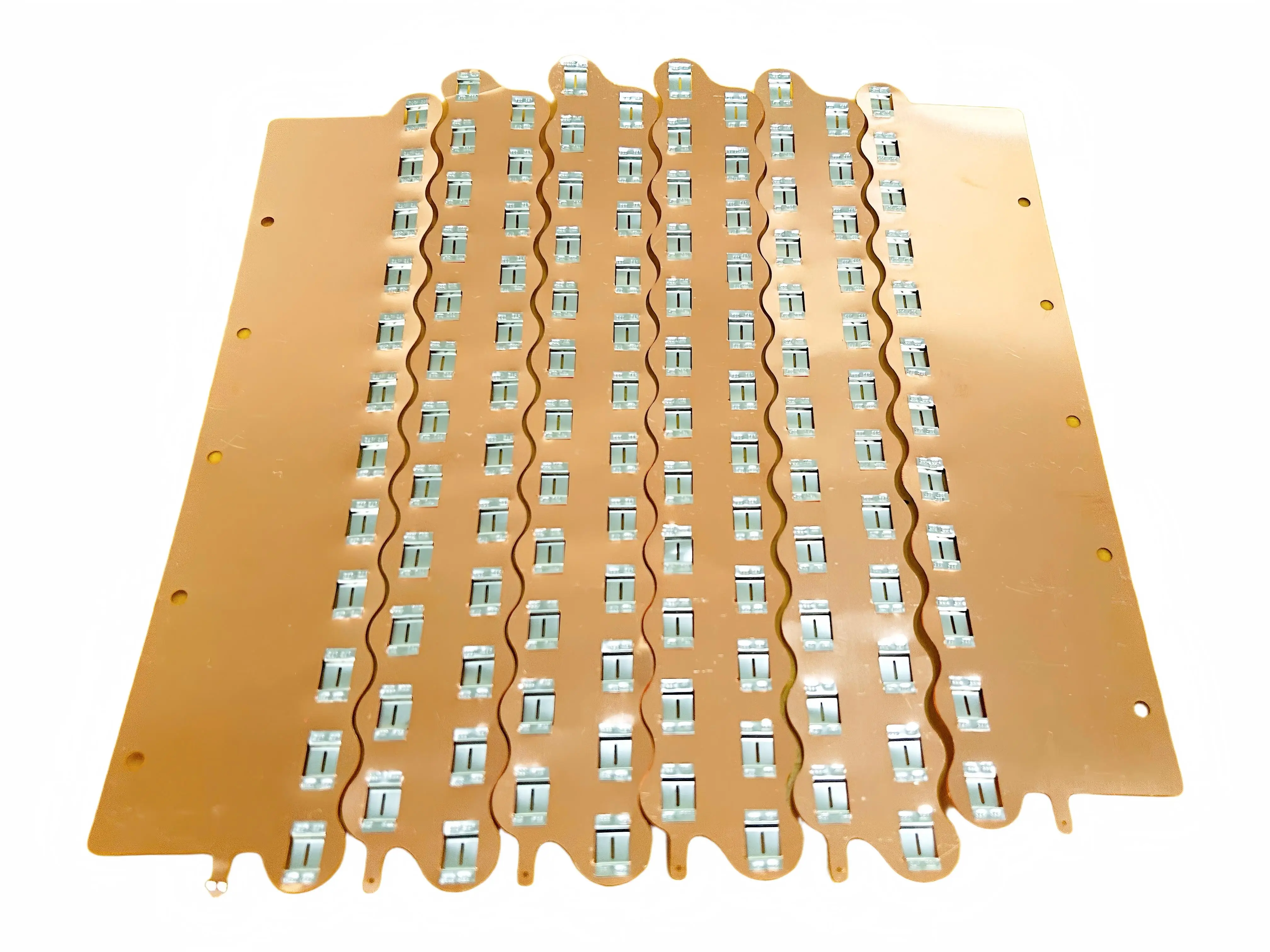 WELLGO 1SET Conductive Connection Piece Diy 21700 20S12P Battery Connector Copper Busbar Plates for New Energy Power Batteries