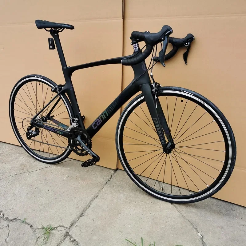 AliExpress NONE 16/18/20-speed Road Bike Bicycle Carbon Fiber Bicycle Broken Wind Inner Routing 700C Crank Brake Integrated Multi Speed Bicycle