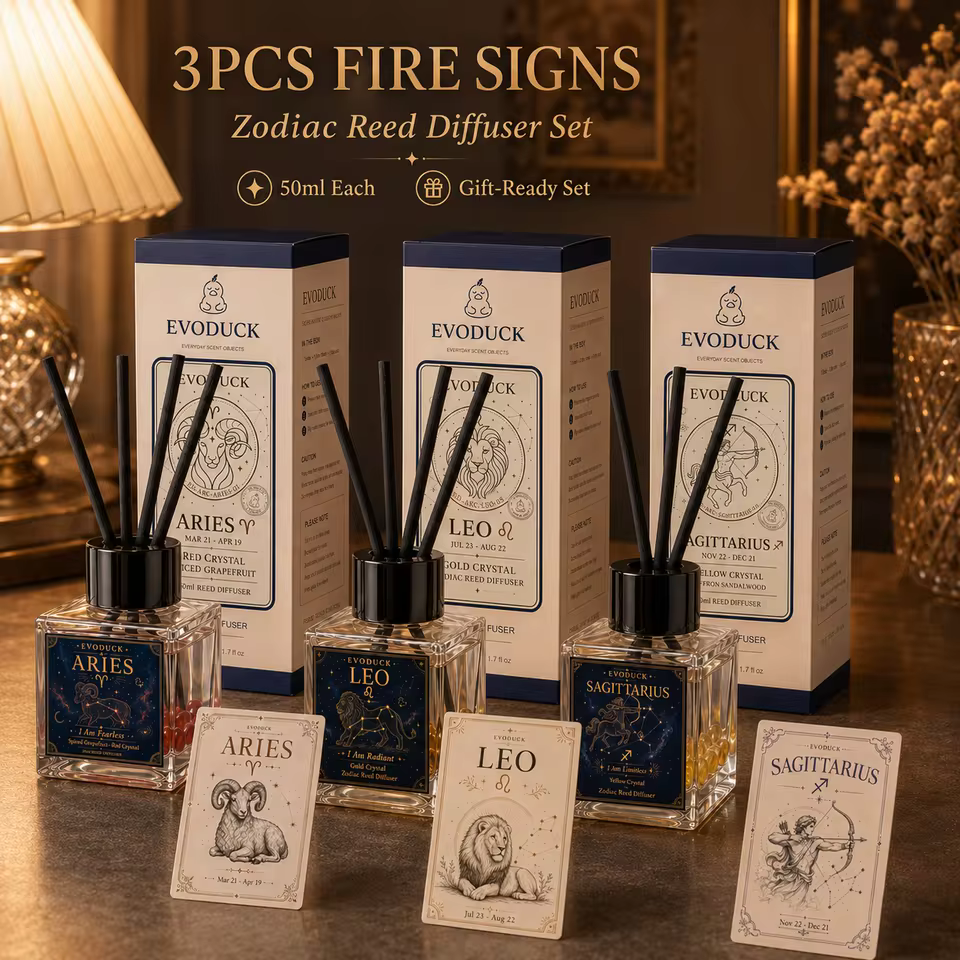 Flameless Crystal Diffuser Stick Gift Set