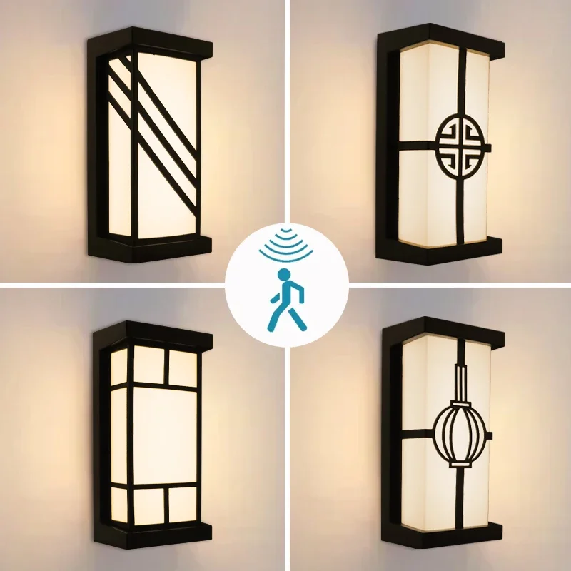 Applique murale extérieure Led étanche IP65 capteur de mouvement Led éclairage extérieur porche lumières balcon jardin lumières applique extérieure